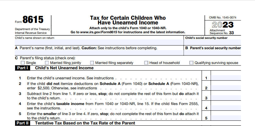 form 8615